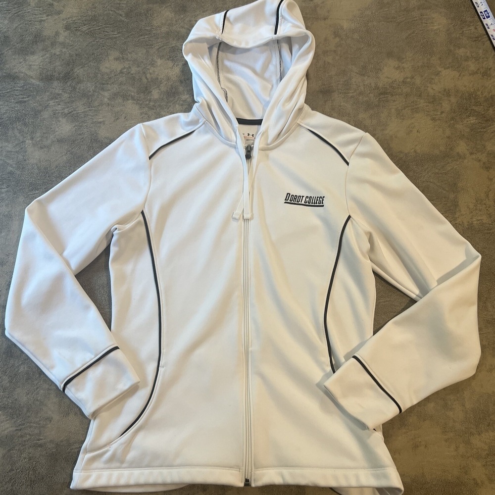 DORDT University Hoodie Women's Small White Hooded‎ All Season Gear Jacket